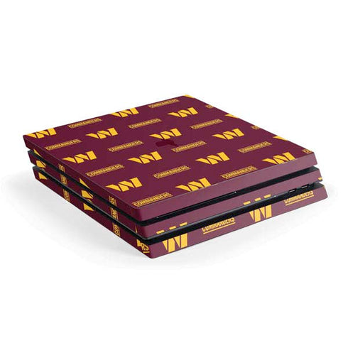 NFL Washington Commanders Blitz Series PS4 Pro Console Skin